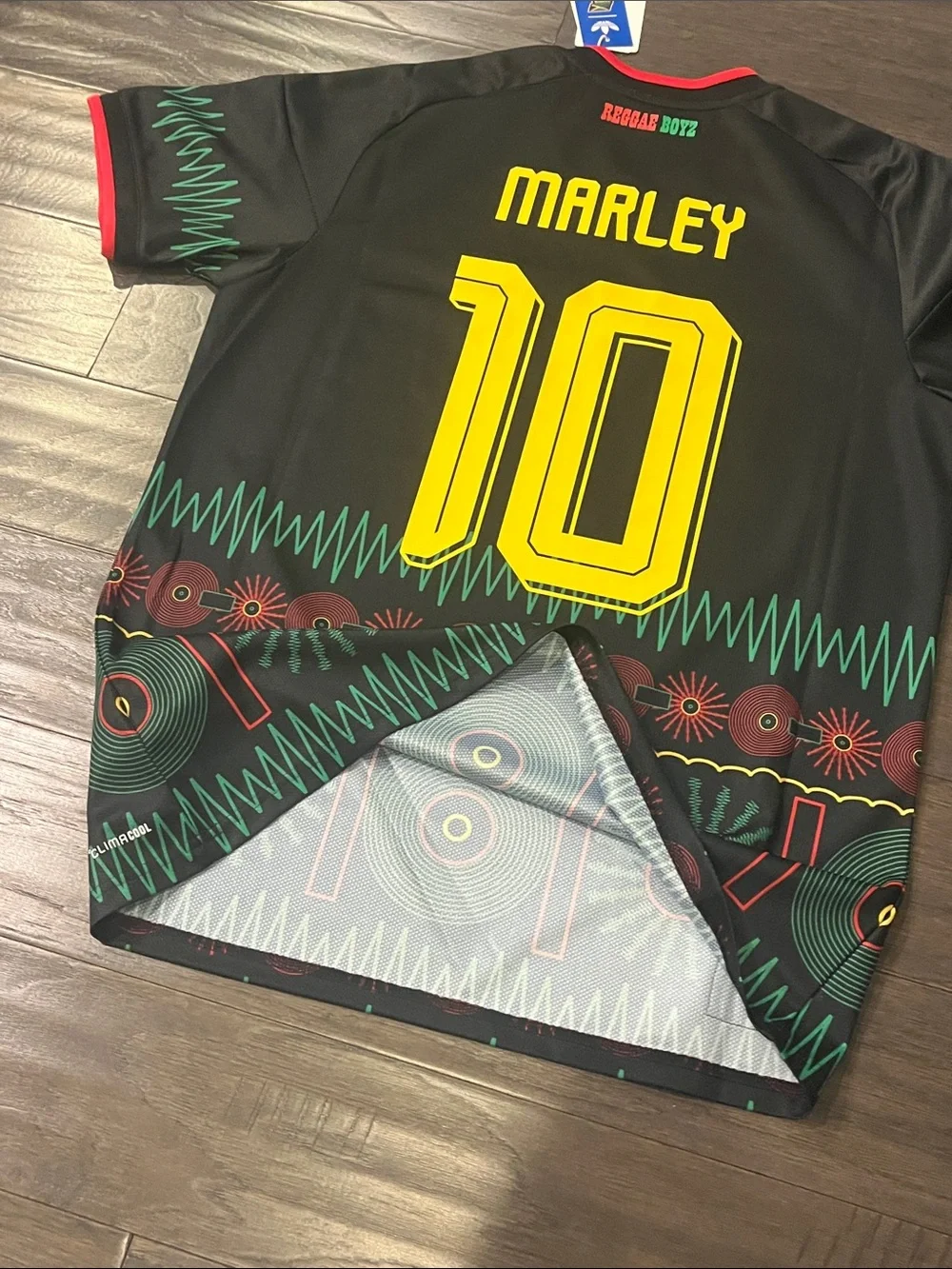 Adidas Jamaica Football is Freedom Bob Marley Reggae Soccer Jersey Shirt Men XXL